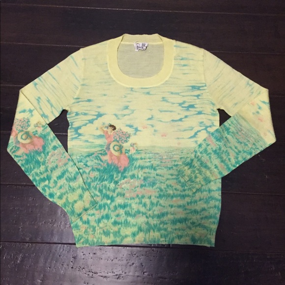 70s/80s Pastel Lightweight Sweater - Picture 1 of 3